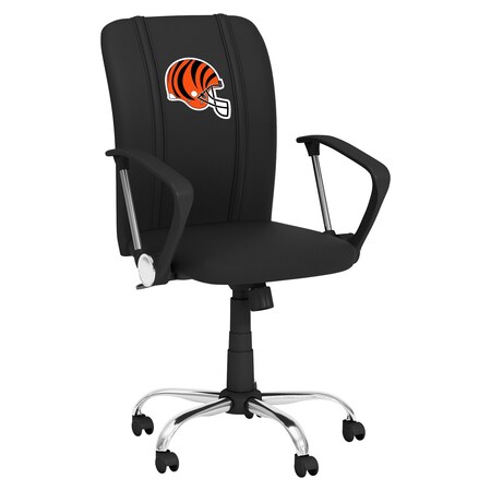 Dreamseat Curve Task Chair with Cincinnati Bengals Helmet Logo XZOCCURVE-PSNFL20027